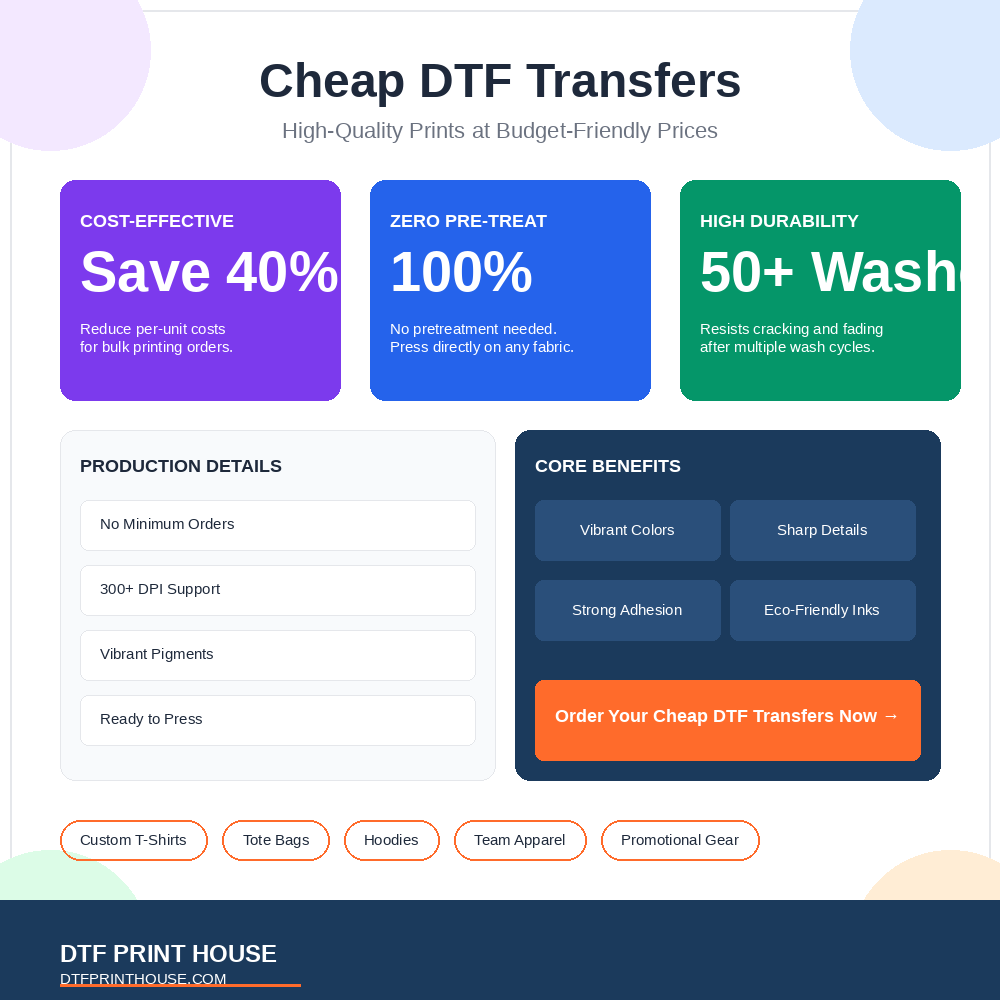 Cheap DTF Transfers