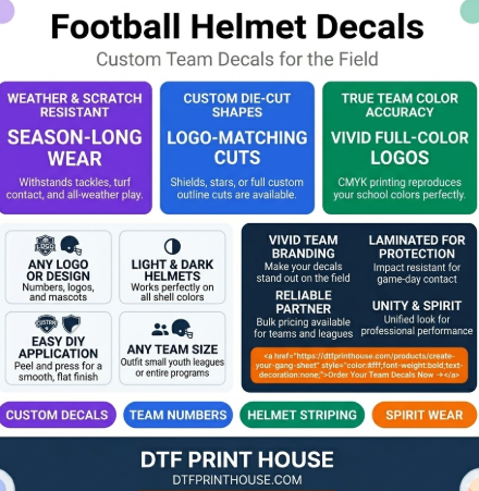 Football Helmet Decals