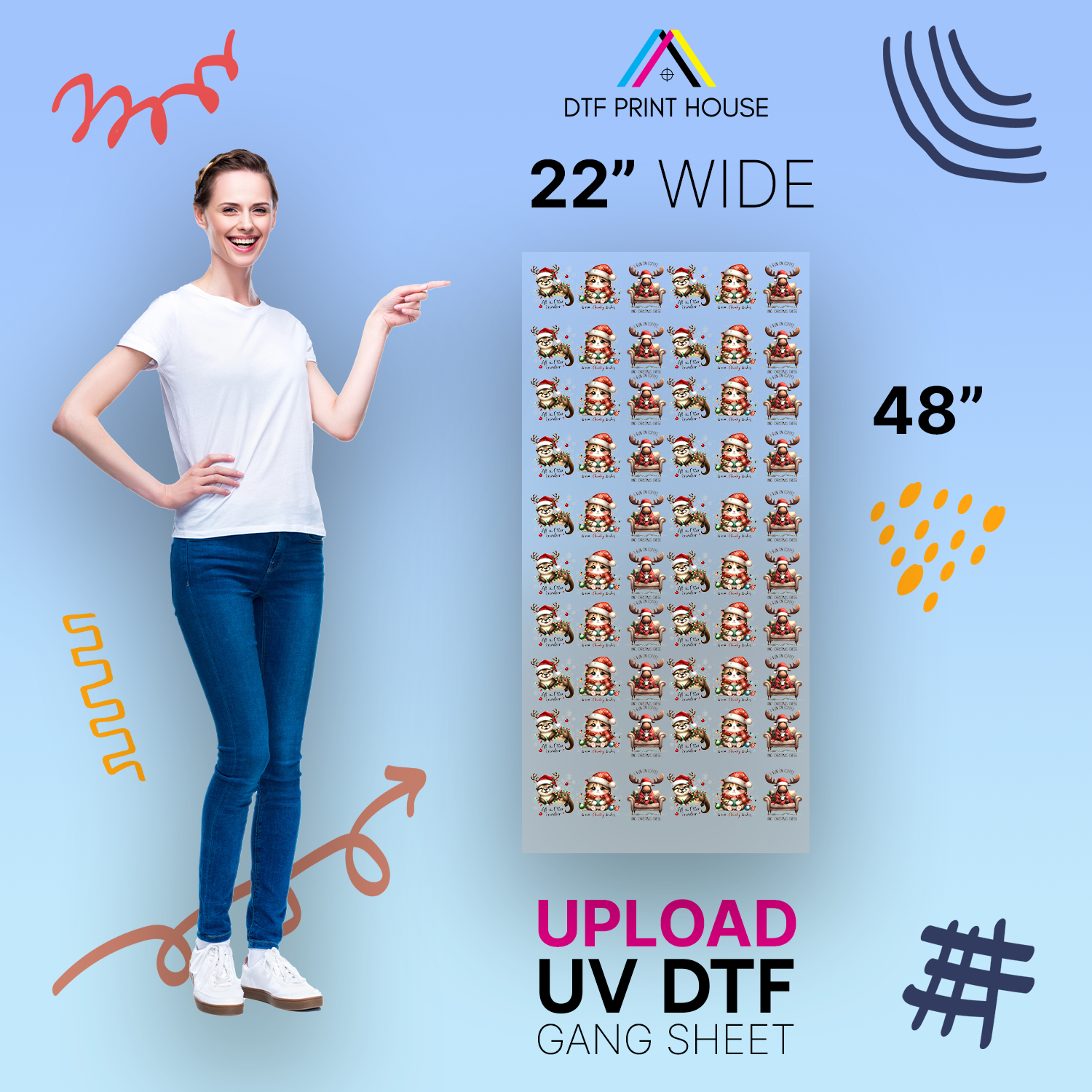 Upload UV DTF Gang Sheet 22"x48"