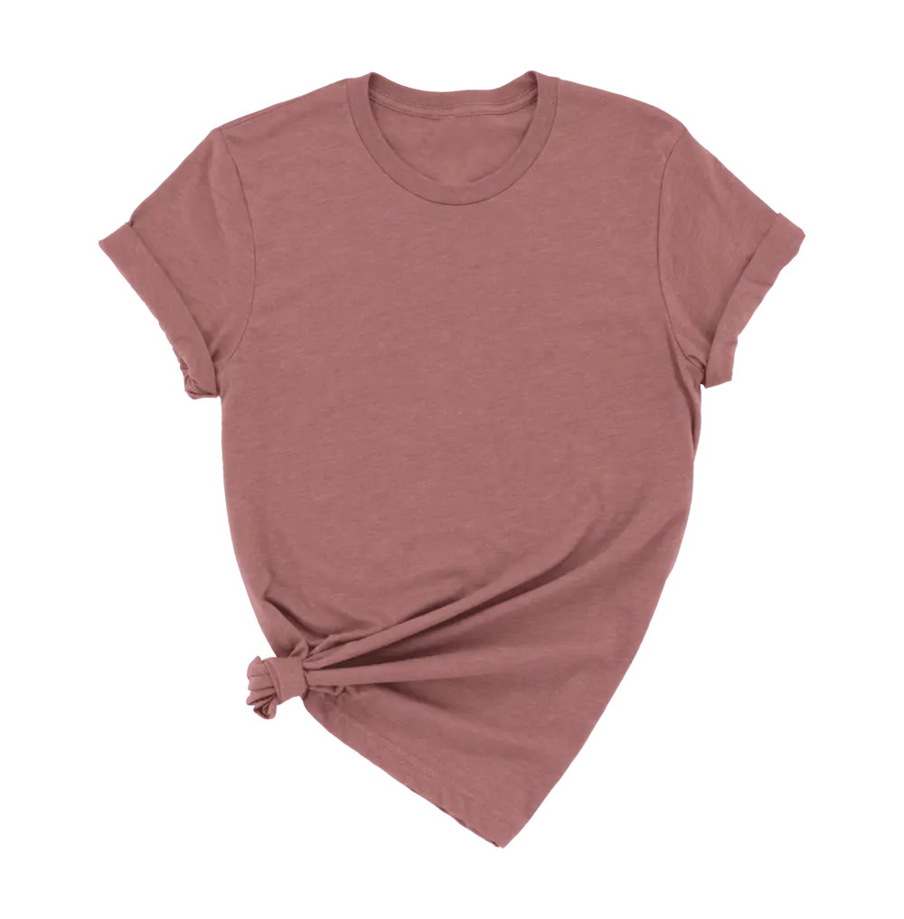 Unisex Adult T-Shirt Heather Mauve