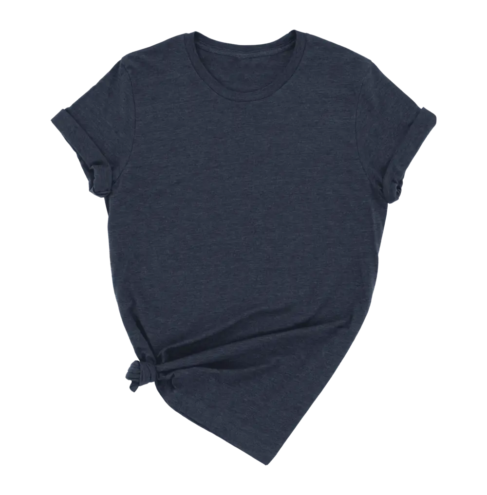 Unisex Adult T-Shirt Heather Navy