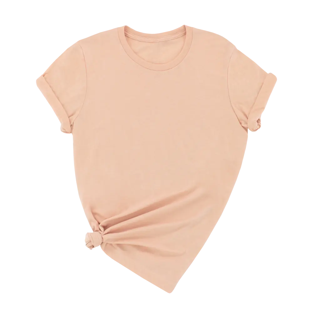 Unisex Adult T-Shirt Heather Peach