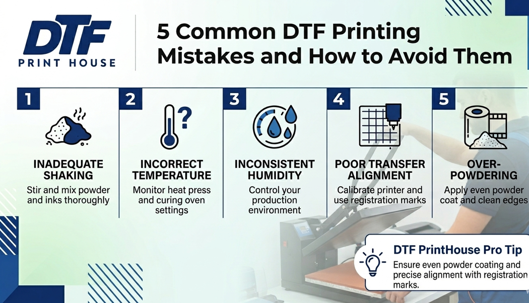 5 Common DTF Printing Mistakes and How to Avoid Them