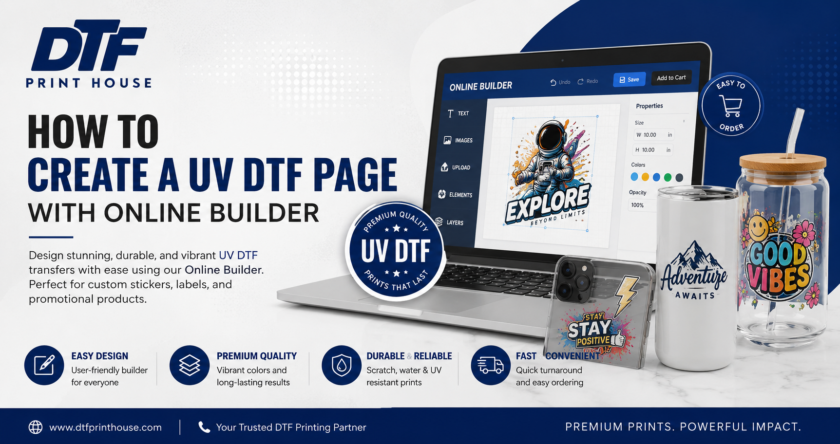 No Graphic Design Knowledge Required: How to Create a UV DTF Page with Online Builder