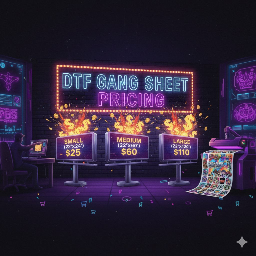 DTF Gang Sheet Pricing - DTF Print House