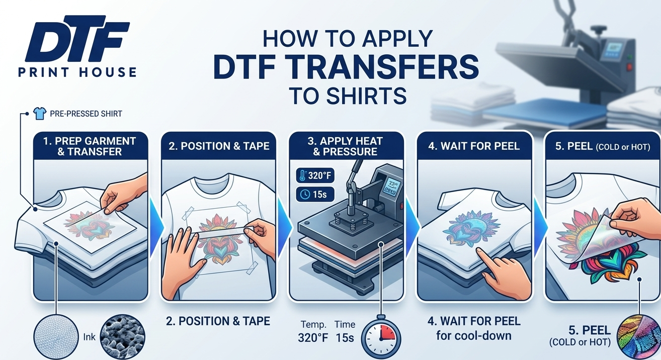 How To Apply DTF Transfers To Shirts