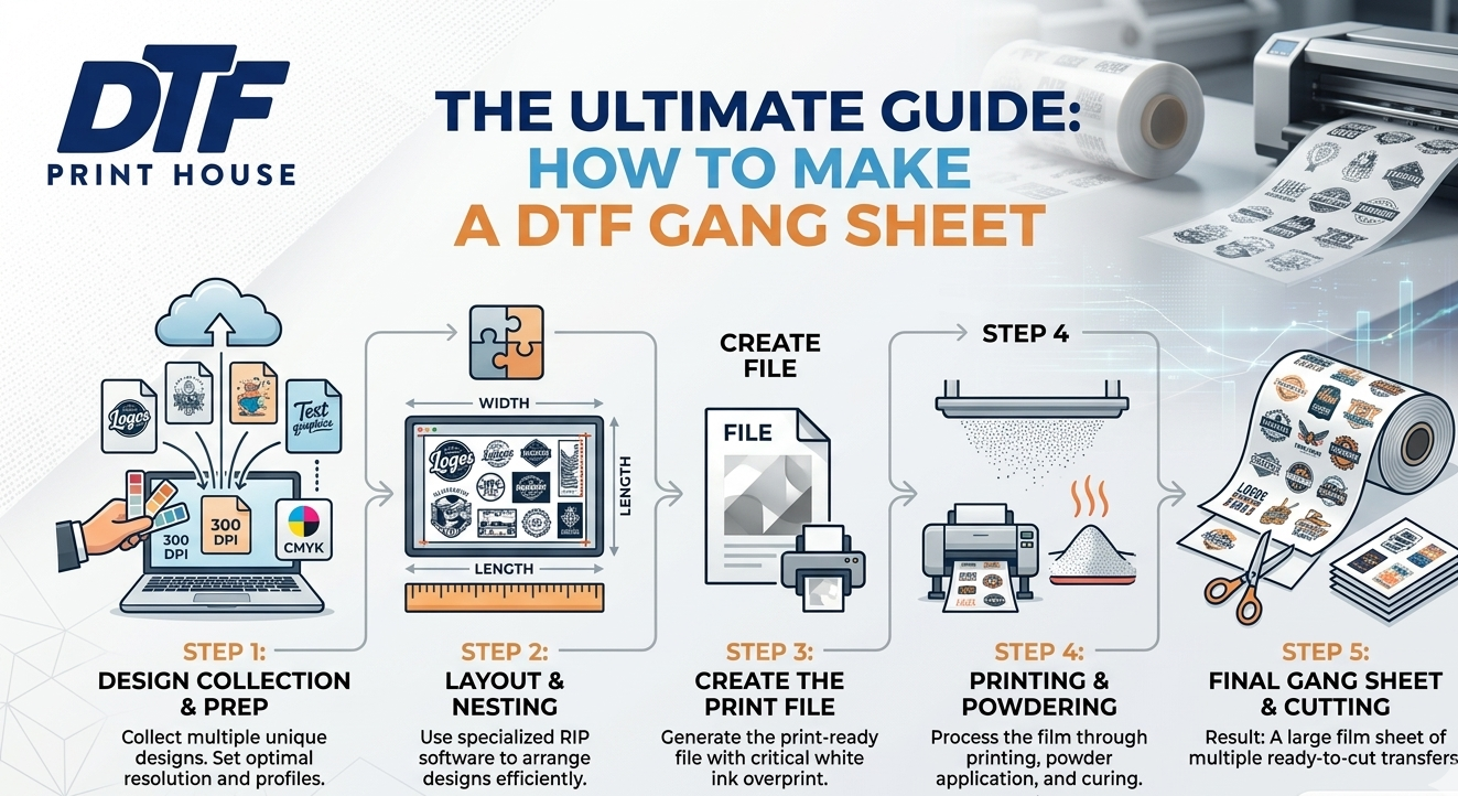 How To Make A DTF Gang Sheet