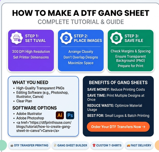 How To Make A DTF Gang Sheet