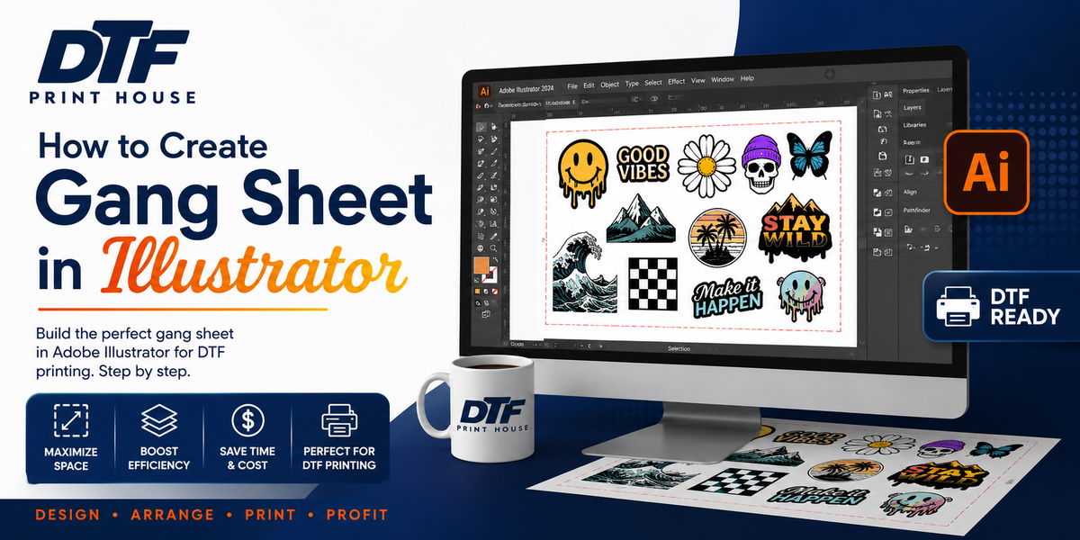 How to Create Gang Sheet in Illustrator
