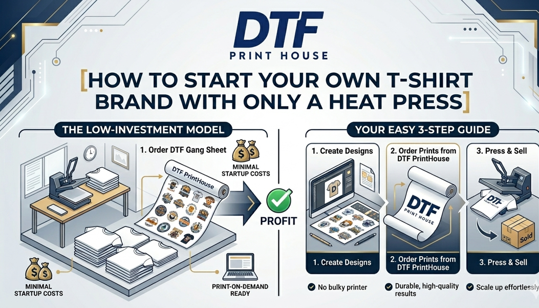 How to Start Your Own T-Shirt Brand with Only a Heat Press