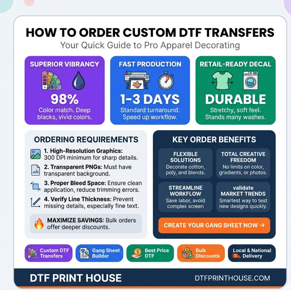 Order Custom DTF Transfers