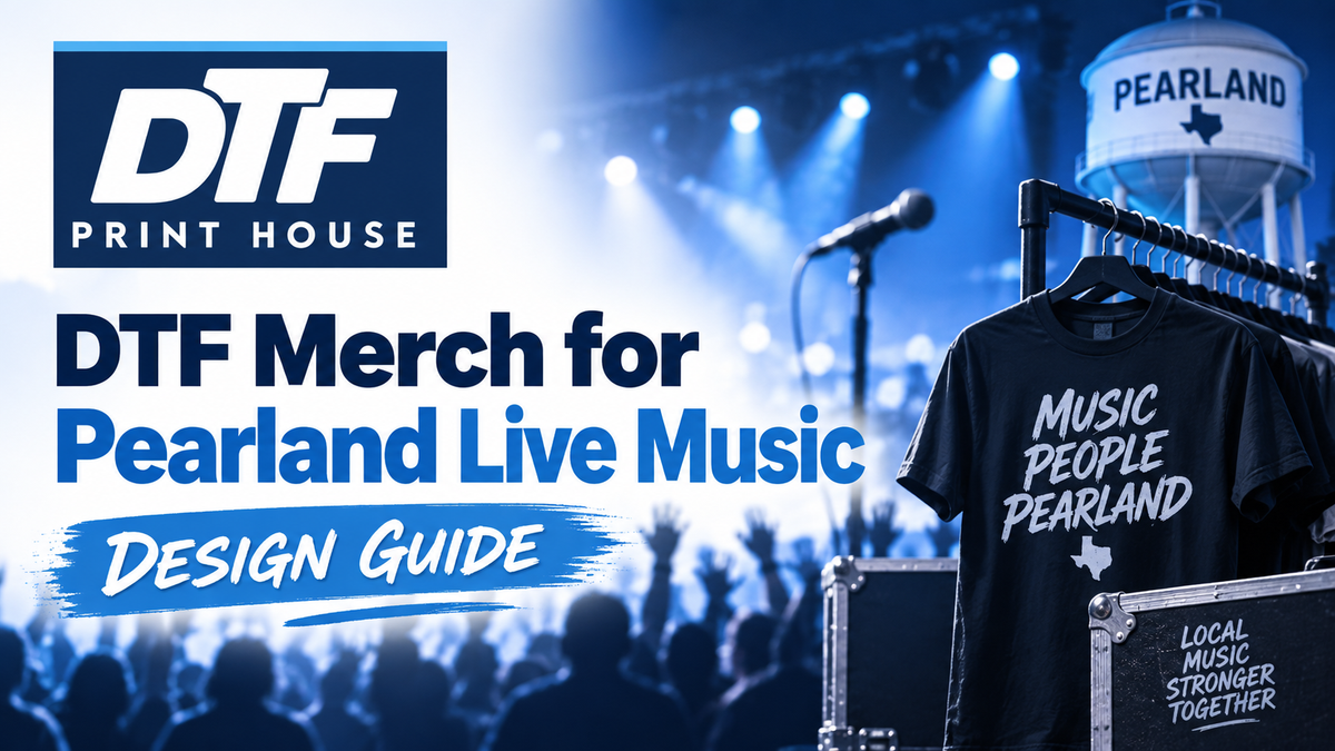 DTF Merch for Pearland Live Music