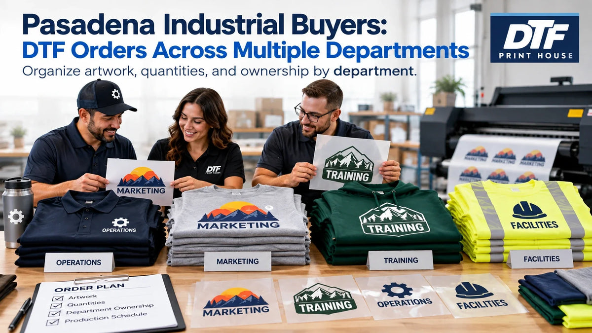 Pasadena Industrial Buyers: DTF Orders Across Multiple Departments