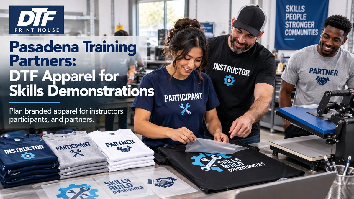 Pasadena Training Partners: DTF Apparel for Skills Demonstrations