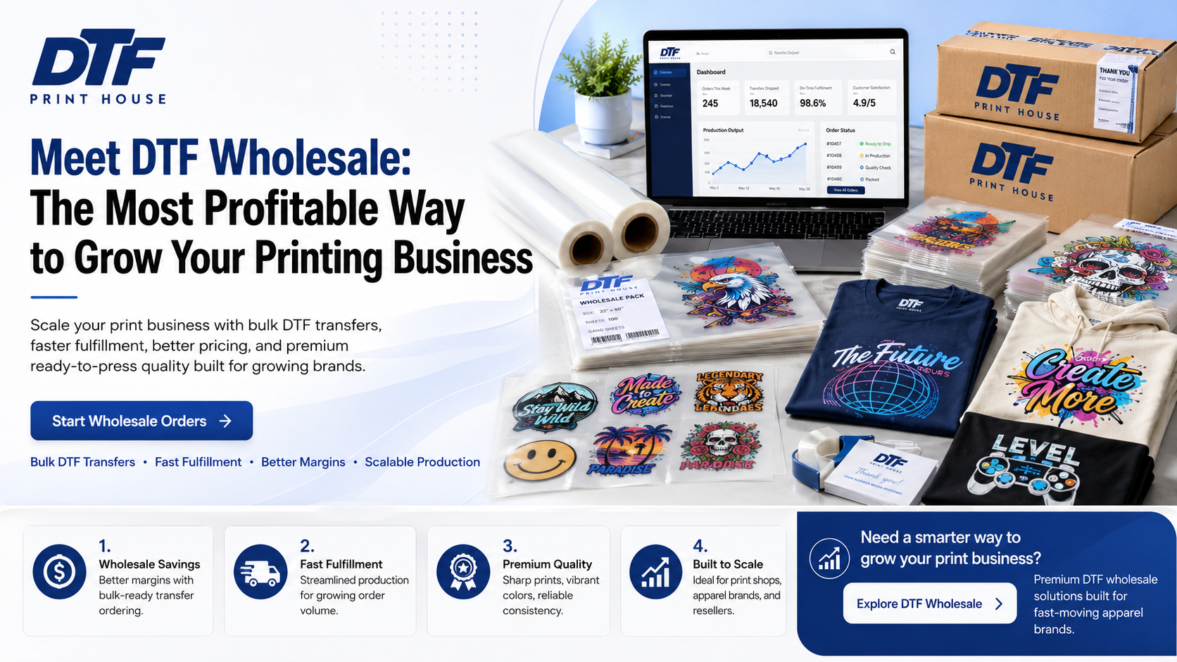 Meet DTF Wholesale: The Most Profitable Way to Grow Your Printing Business