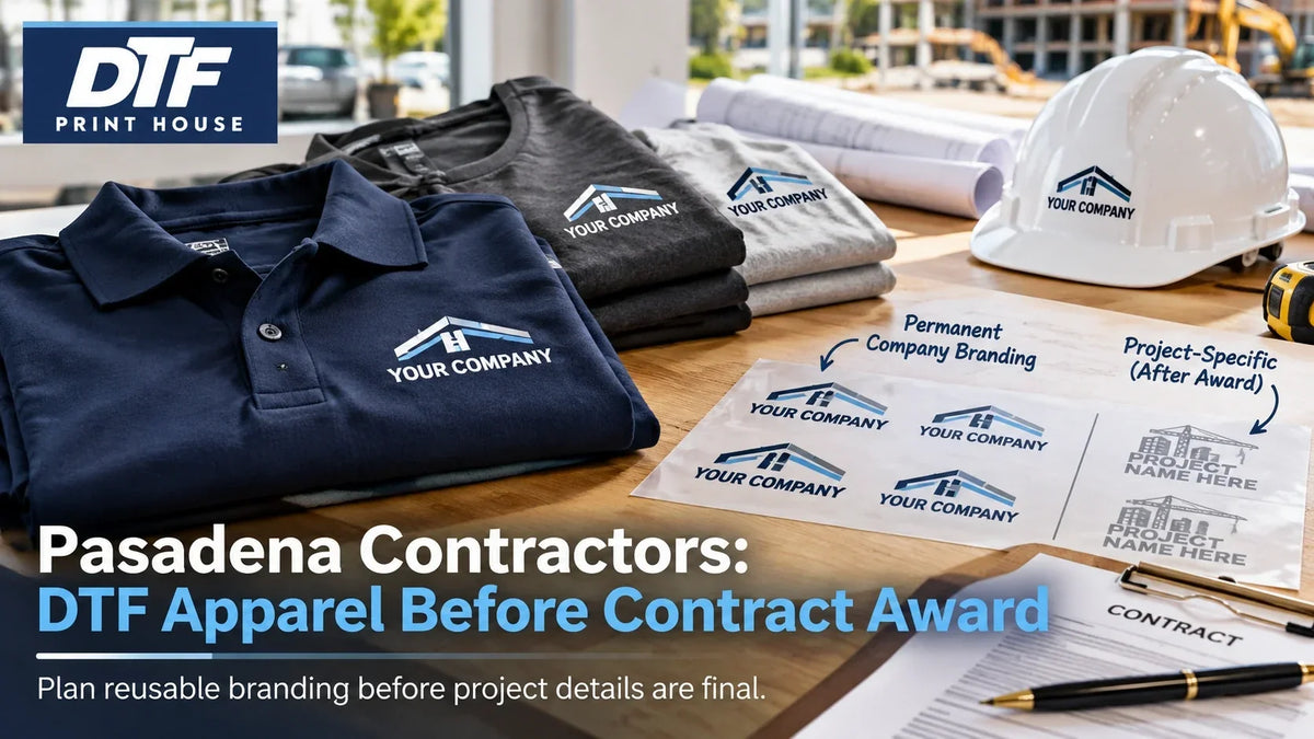 Pasadena Contractors: DTF Apparel Before Contract Award