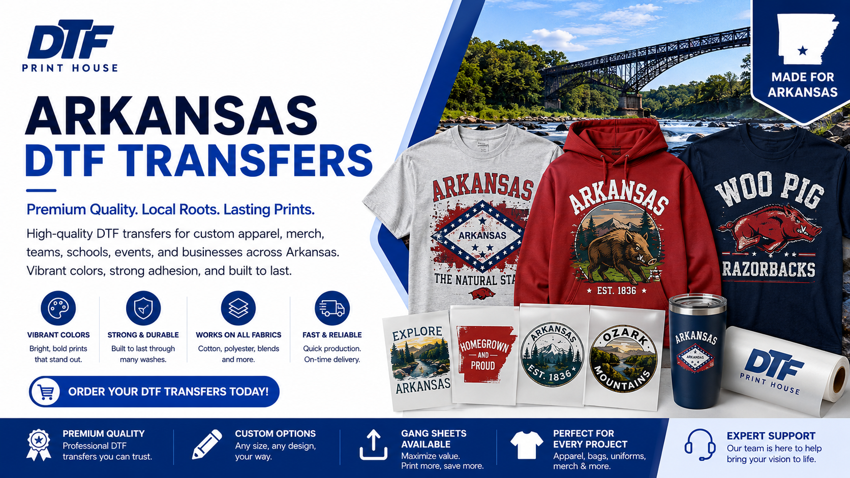 Arkansas DTF Transfers