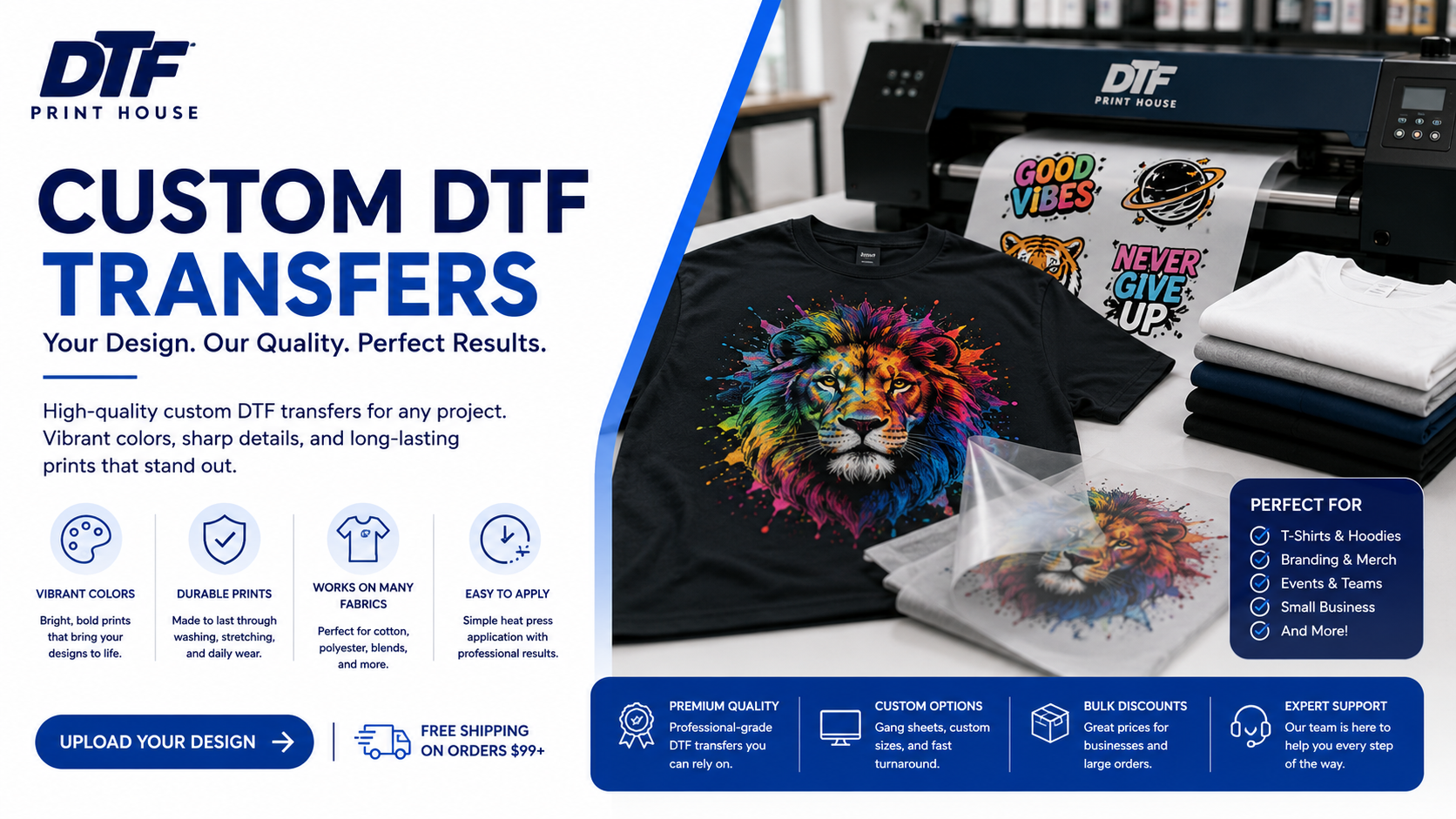 Custom DTF Transfers