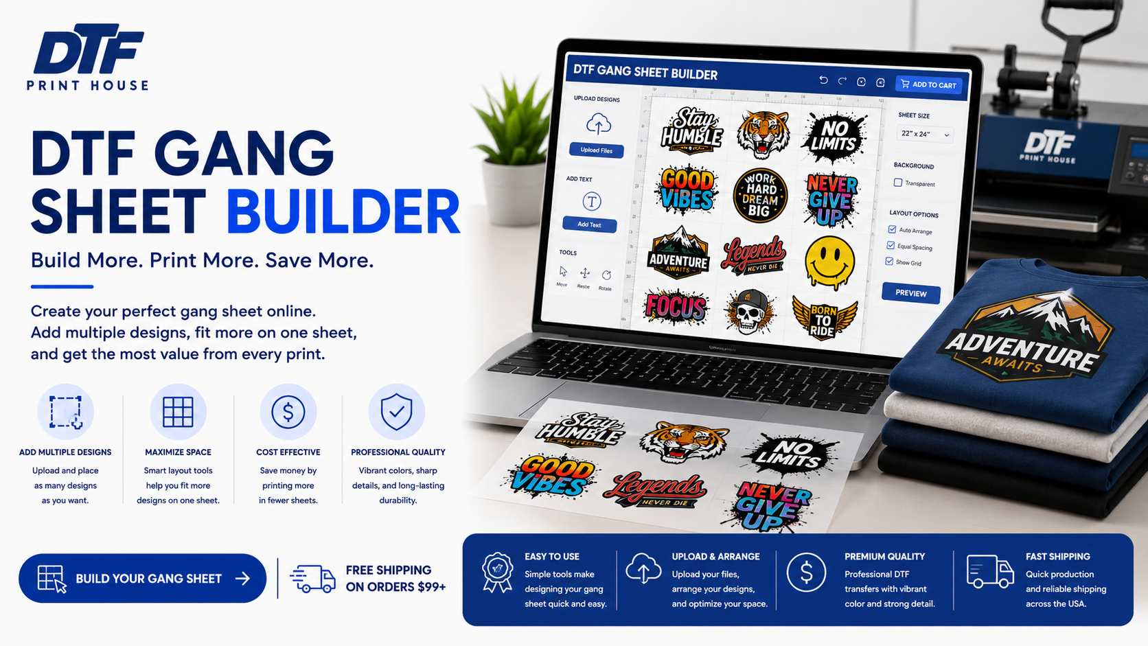DTF Gang Sheet Builder