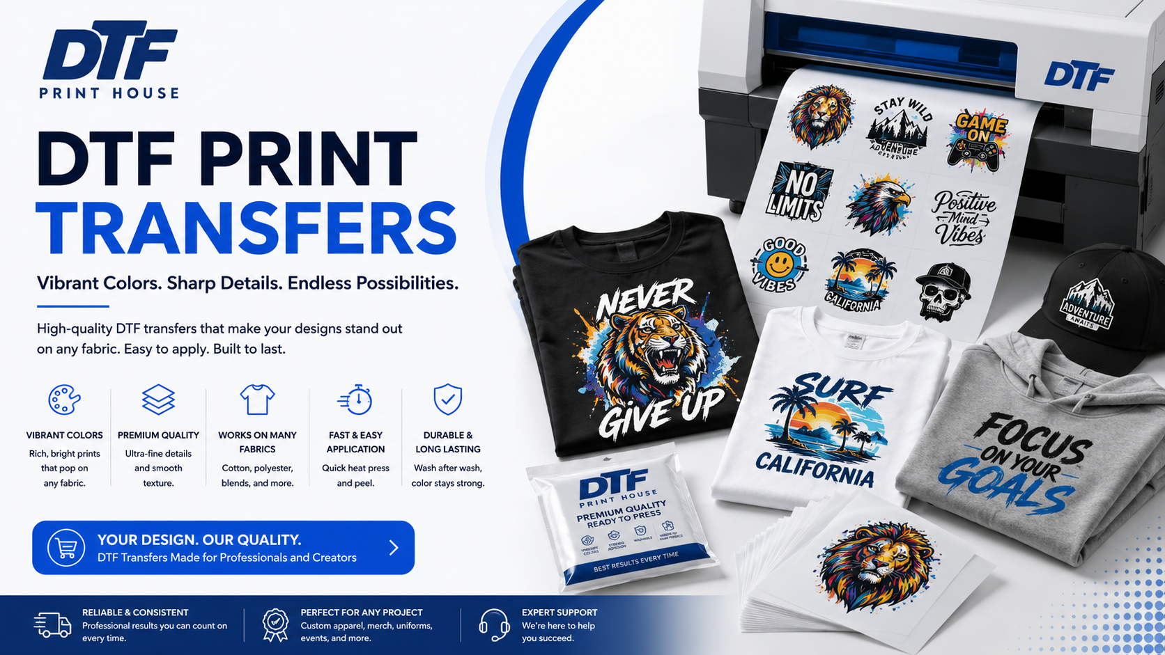 DTF Print Transfers