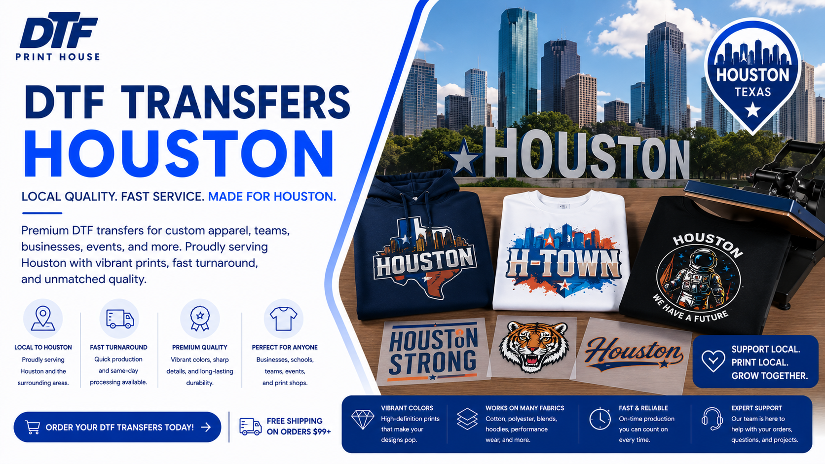 DTF Transfers Houston