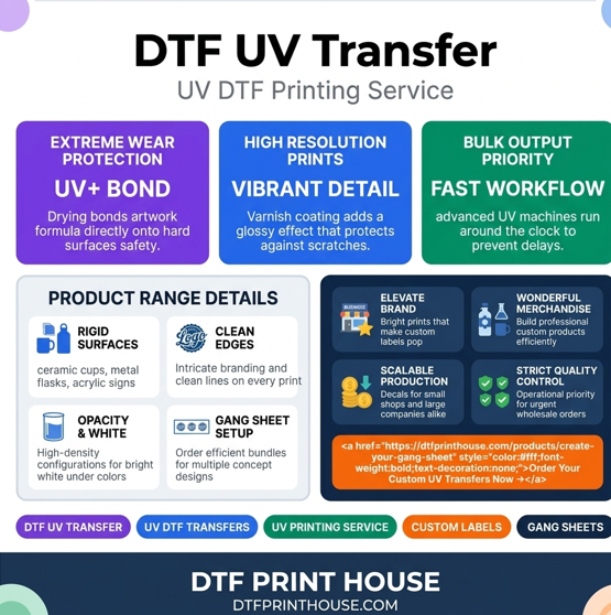 DTF UV Transfer