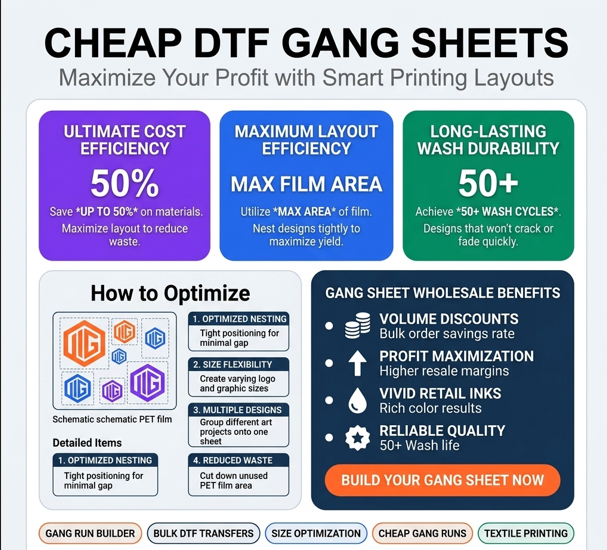 Cheap DTF Gang Sheets