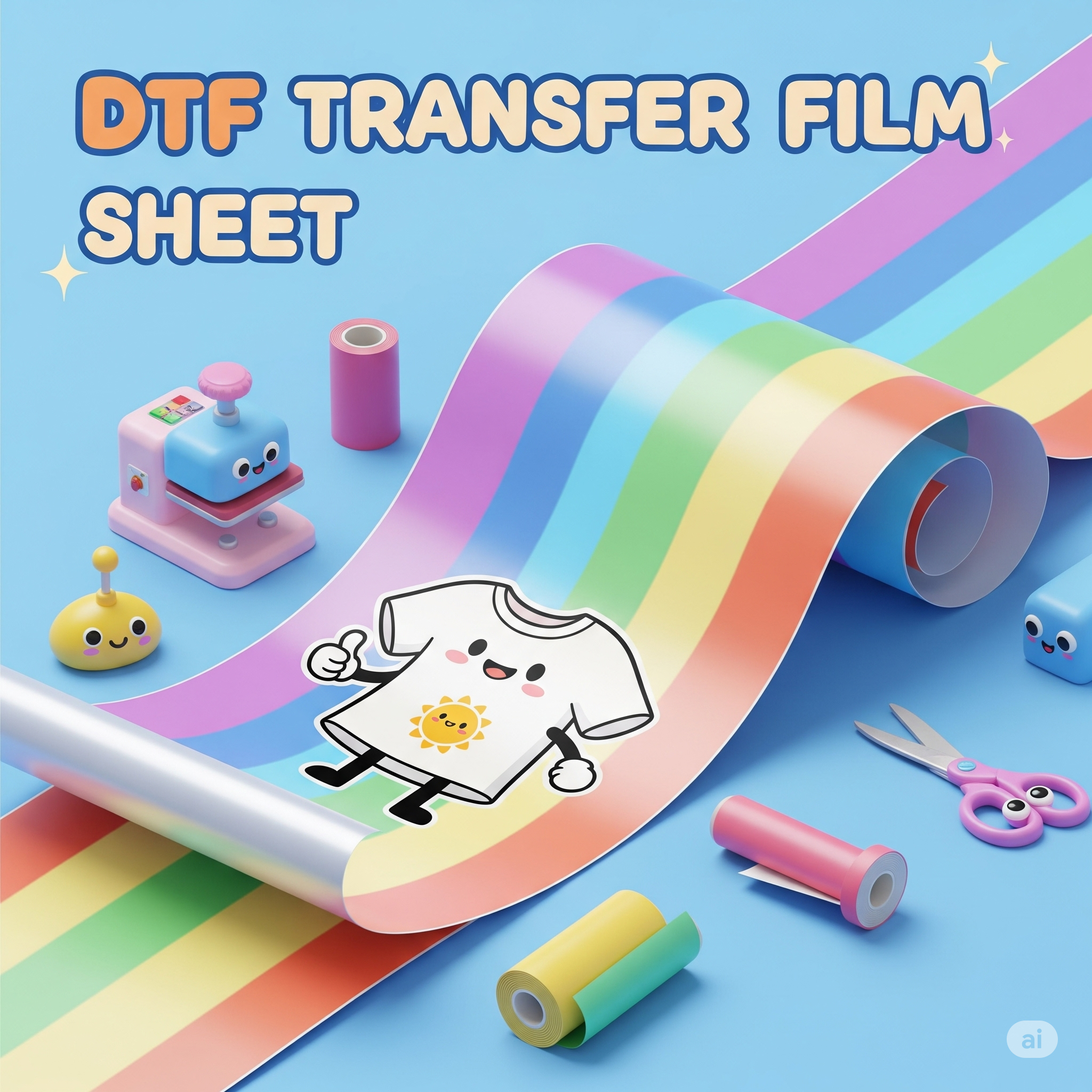 DTF Transfer Film Sheet