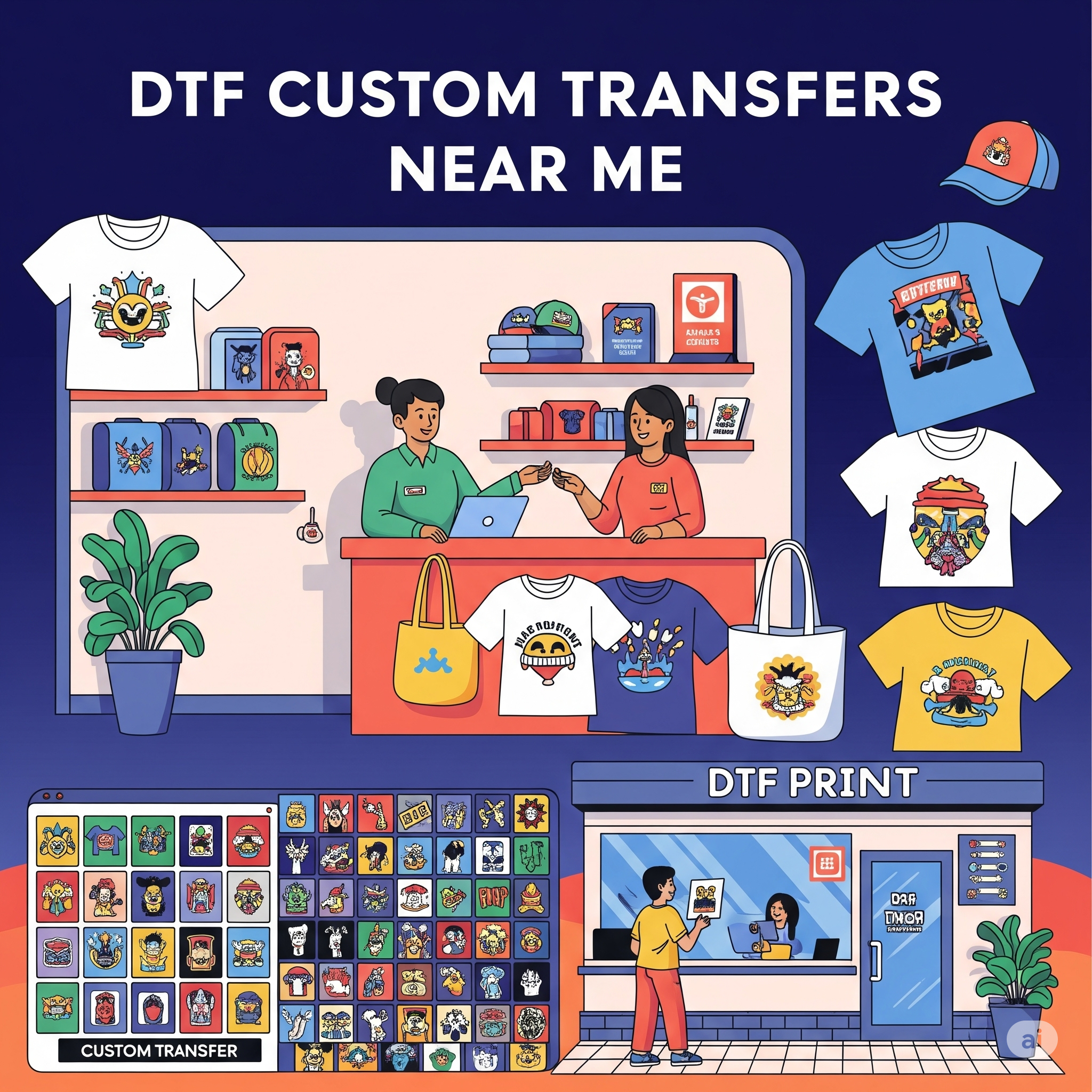DTF Custom Transfers Near Me