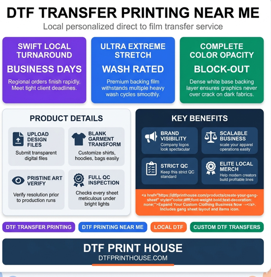 DTF Transfer Printing Near Me