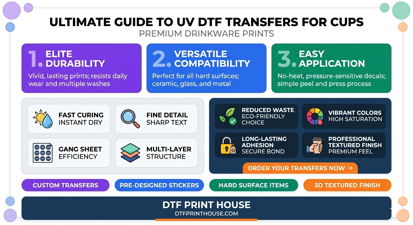 UV DTF Transfers for Cups