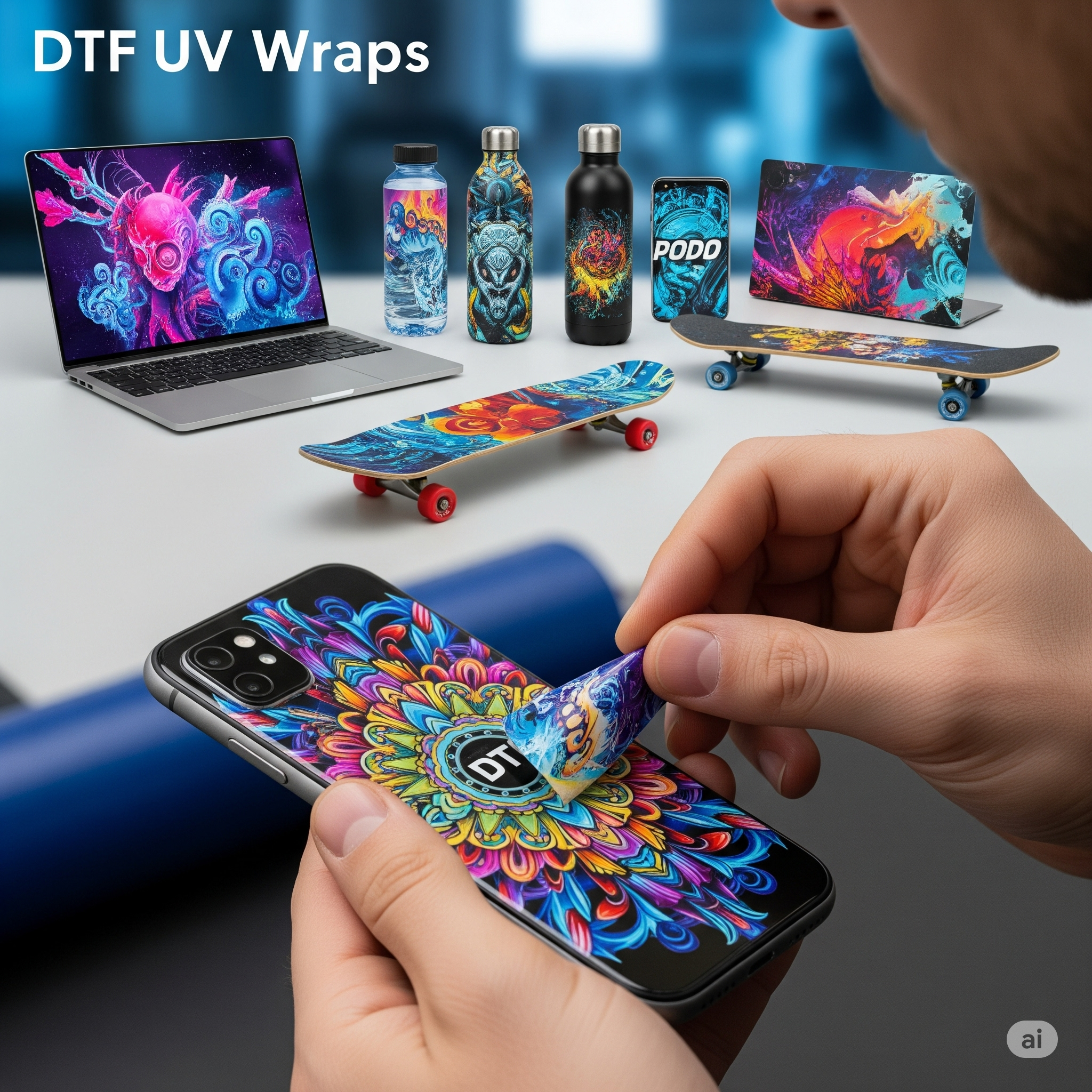 DTF UV Wraps