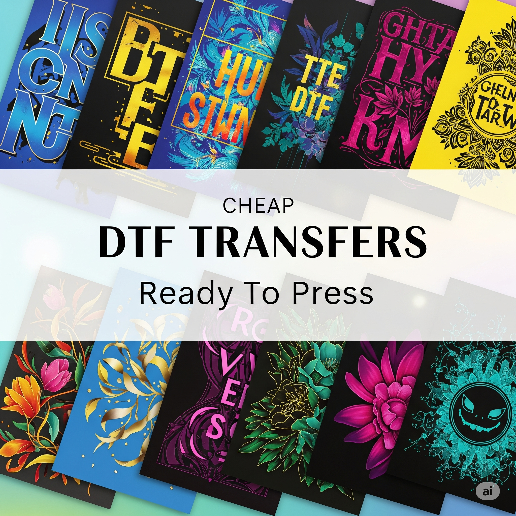 Cheap DTF Transfers Ready To Press