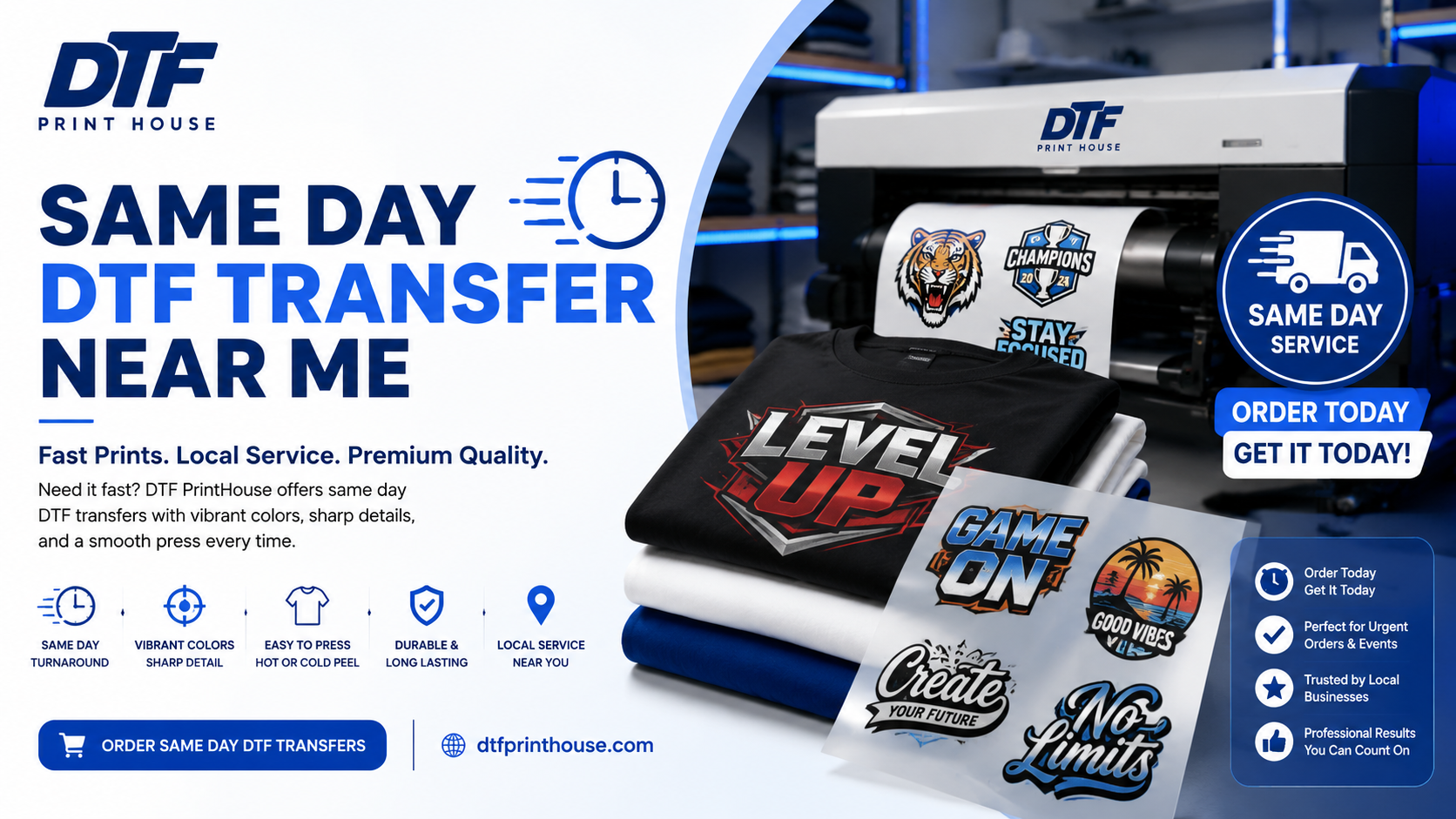 Same Day DTF Transfer Near Me
