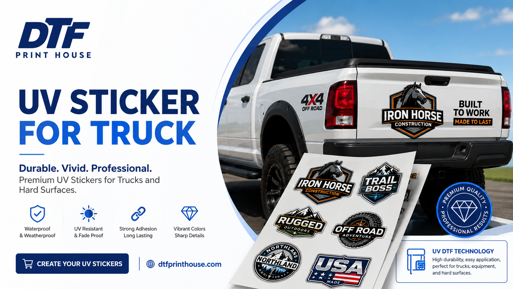 UV Sticker for Truck