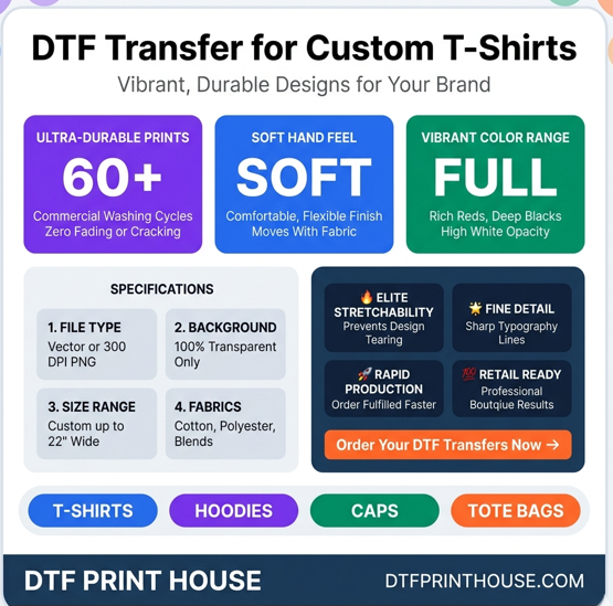DTF Transfer For Custom T-shirt