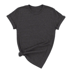 unisex adult t-shirt heather dark gray heather color by DTF Print House