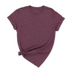 unisex adult t-shirt heather moon color by DTF Print House