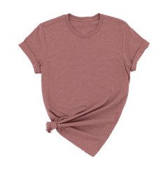 unisex adult t-shirt heather heather mauve color by DTF Print House