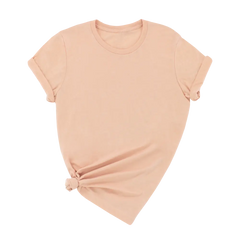unisex adult t-shirt heather peach color compatible with DTF printing by DTF Print House