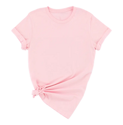 unisex adult t-shirt heather pink color by DTF Print House