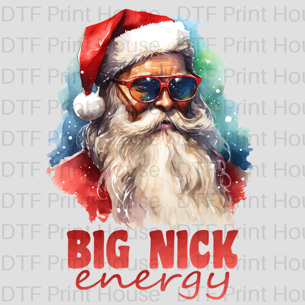 BIG NICK ENERGY CHRISTMAS DTF TRANSFER