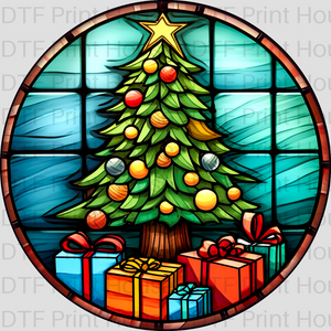 CHRISTMAS TREE WITH PRESENTS CHRISTMAS DTF TRANSFER