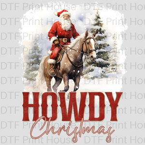 HOWDY CHRSITMAS CHRISTMAS DTF TRANSFER