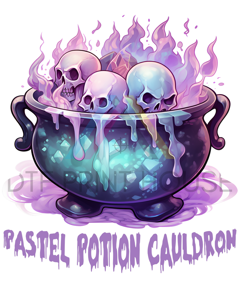 PASTEL CAULDRON HALLOWEEN DTF TRANSFER