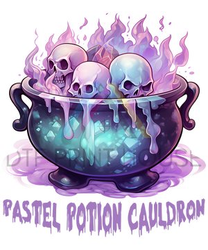 PASTEL CAULDRON HALLOWEEN DTF TRANSFER