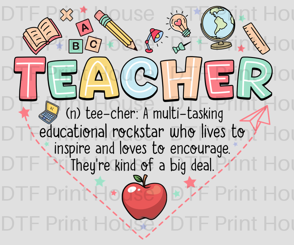 TEE-CHER TEACHER DTF TRANSFER