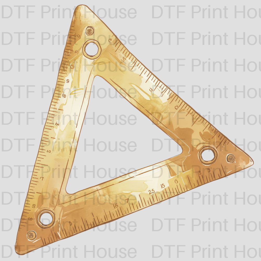 TRIANGULAR RULER TEACHER DTF TRANSFER