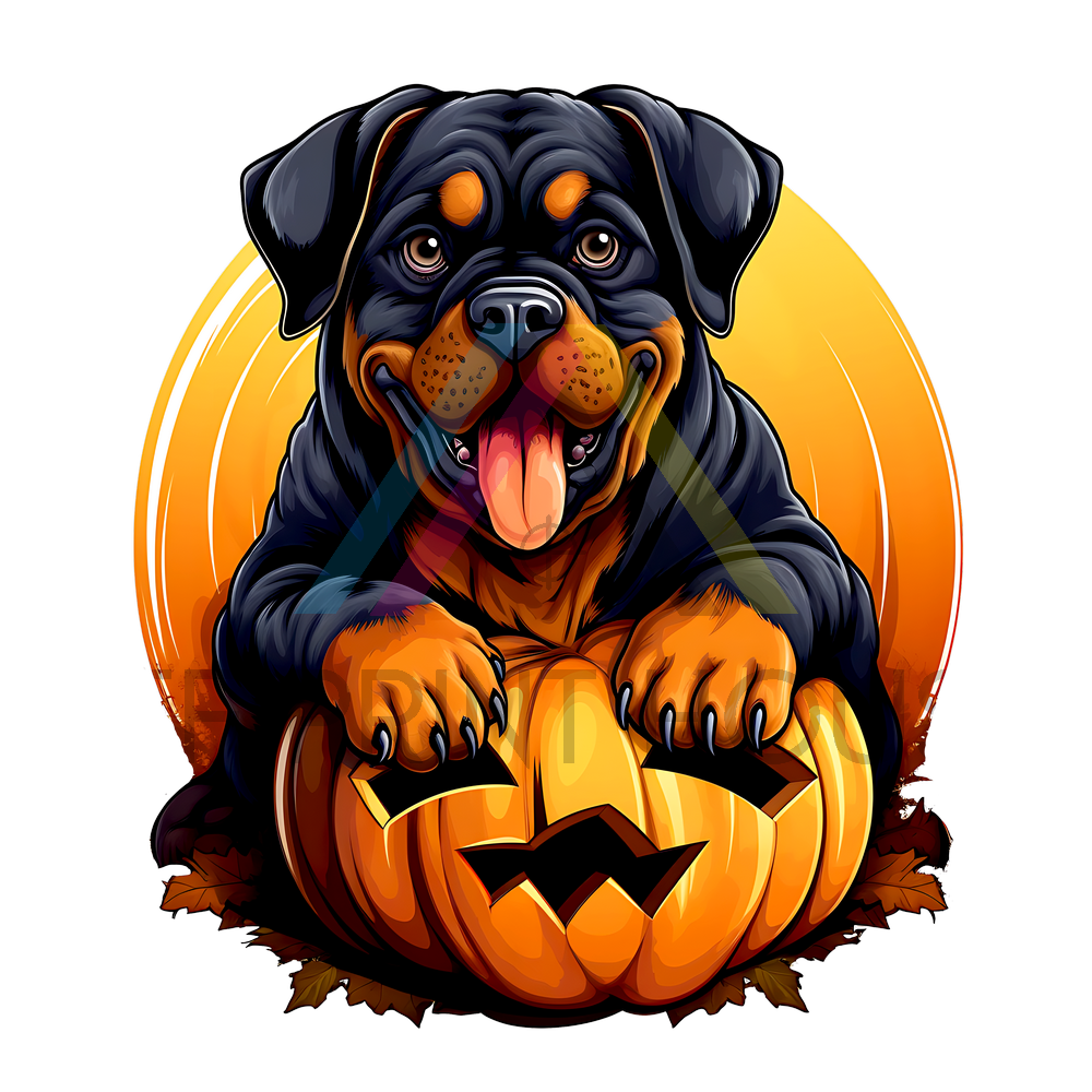 ROTTWEILER HALLOWEEN DTF TRANSFER