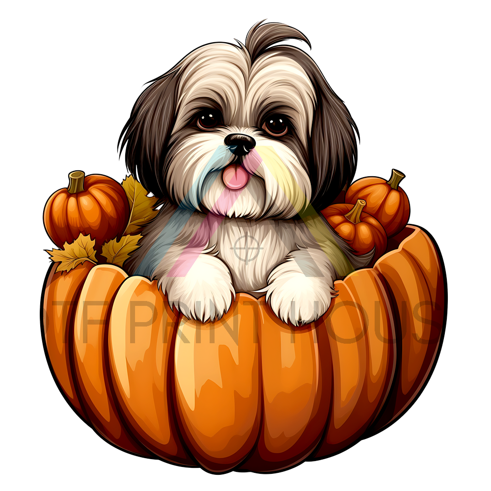 SHIH TZU HALLOWEEN DTF TRANSFER